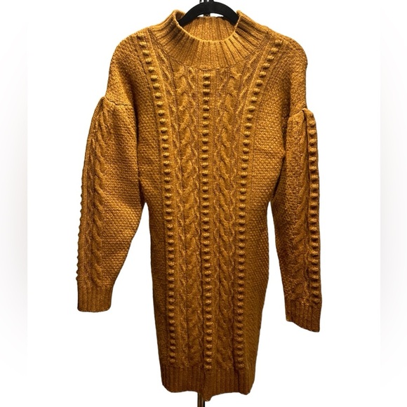 525 American Airspun Cable-knit sweater dress size L - Picture 2 of 11